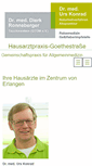 Mobile Screenshot of hausarztpraxis-goethestrasse.de